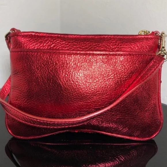 Michael Kors 🎁Red Sequin Wristlet Mini Bag🎁 Perfect for Holidays - Picture 9 of 11